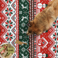 Tapis rond antidérapant Garvee Christmas avec inscription « Joyeux Noël » et bonhomme de neige, pour salon et entrée, en polyester, déperlant et facile à nettoyer.