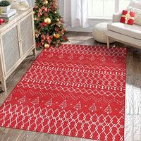 Tapis de Noël Garvee, géométrique, lavable, antidérapant, résistant à l'eau et aux taches, envers en polyester TPR, 140 x 200 cm, salon, festif