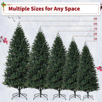 Sapin de Noël artificiel Garvee 240 cm en PE/PVC, magie de Noël avec éclairage haut de gamme pour salles et événements de Noël