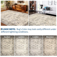 Tapis Garvee Pearl Fleece, 100 % polyester, lavable, pour salon/cuisine, 240 x 340 cm, beige-marron