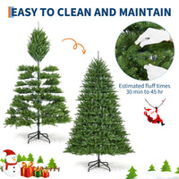 Garvee sapin de Noël artificiel de 270 cm avec 1100 LED, matériau PE/PVC de luxe pour grandes salles et marchés de Noël