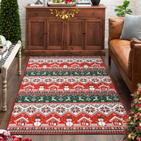 Tapis de Noël bohème Garvee, grand format, lavable en machine, motif sapin de Noël, élan et flocons de neige, idéal pour le salon, la chambre, la cuisine ou la salle à manger, 140 x 200 cm.
