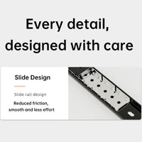 Organisateur de placard extensible Garvee avec adhésif en nylon, tiroir robuste pour cuisine et salle de bain, réglable et silencieux