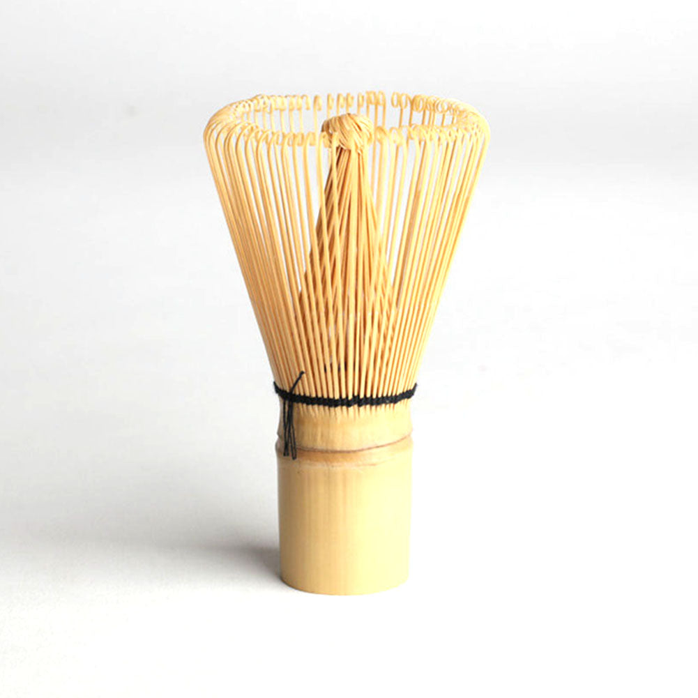 Fouet à matcha traditionnel Garvee en bambou pour la cérémonie du thé, manche ergonomique, durable, couleur carbonisée