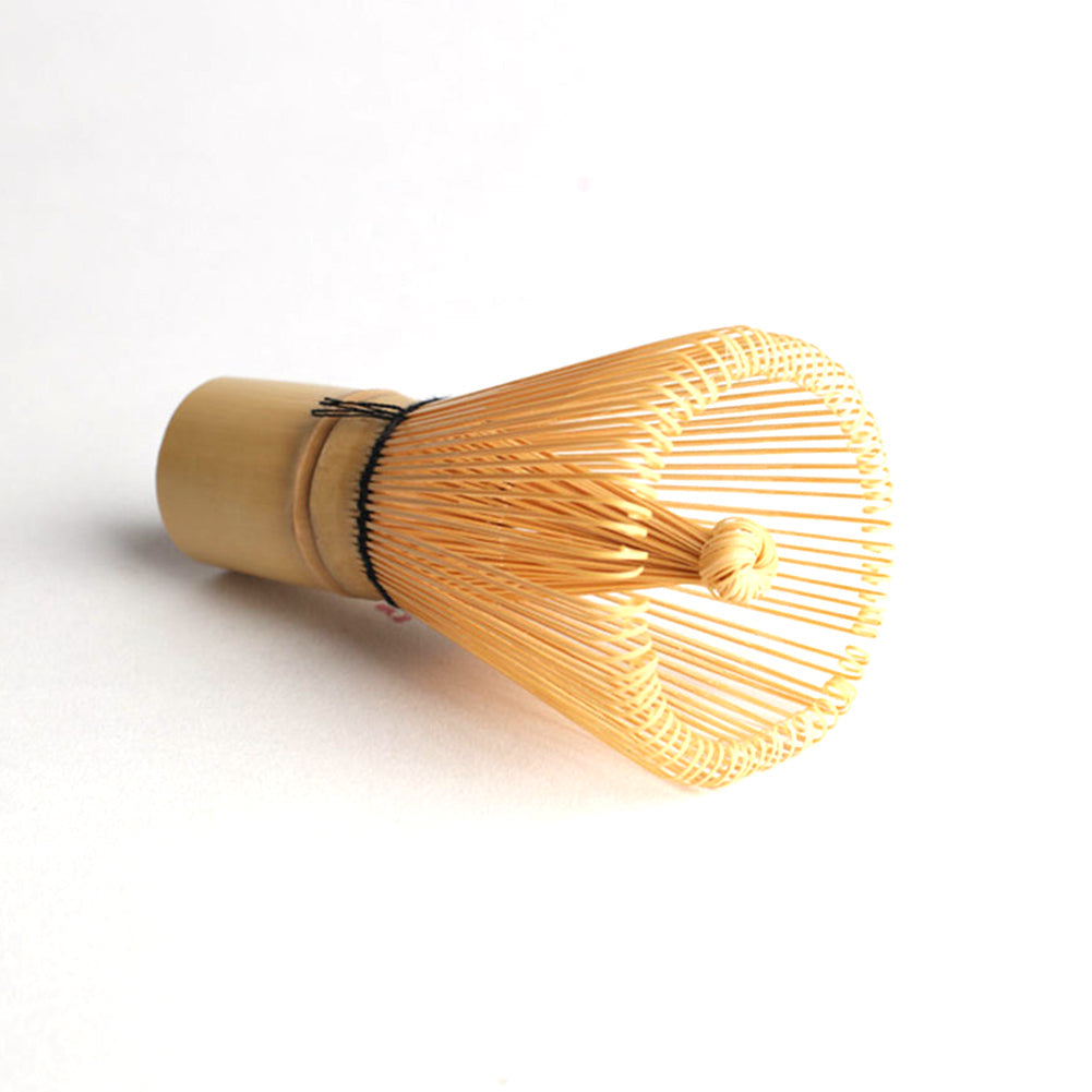 Fouet à matcha traditionnel Garvee en bambou pour la cérémonie du thé, manche ergonomique, durable, couleur carbonisée