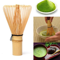 Fouet à matcha traditionnel Garvee en bambou pour la cérémonie du thé, manche ergonomique, durable, couleur carbonisée