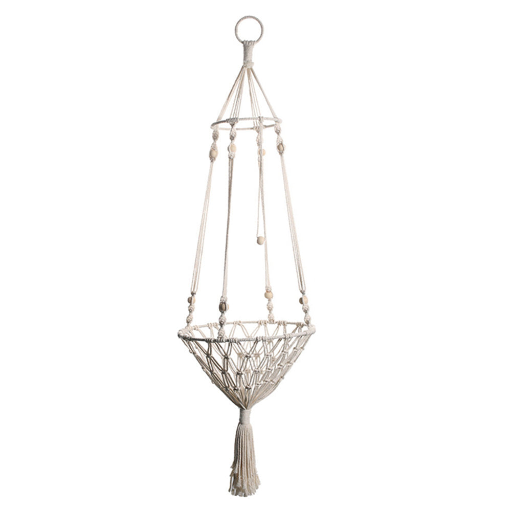 GARVEE Panier suspendu pour chat style tchèque tissé Hamak Lit pour chat en forme de gland en coton doux nid douillet Décoration de salon