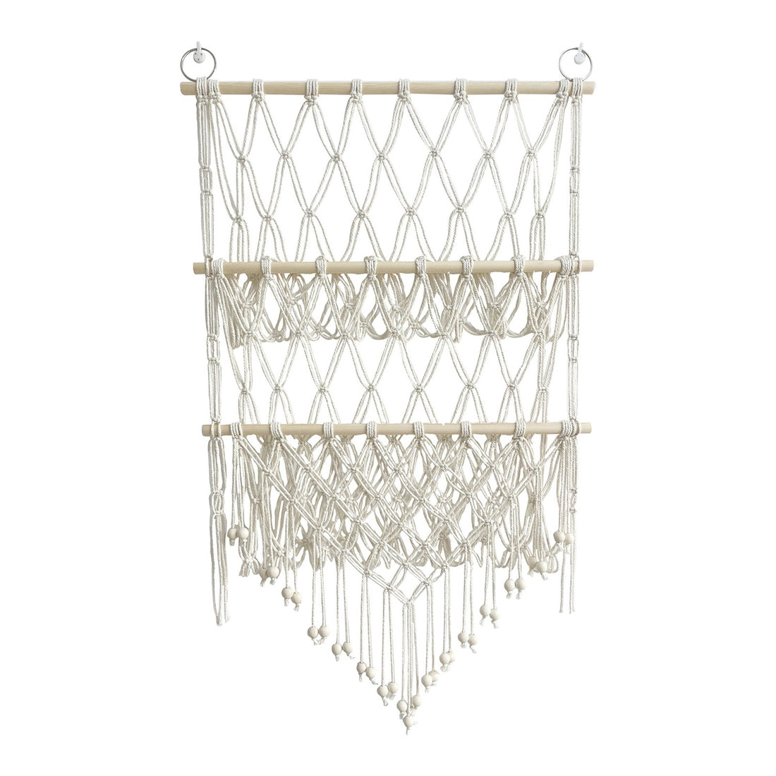Hamac GARVEE pour ranger les peluches - Bois double couche, tissu en maille - Support mural pour jouets - Organisateur de jouets pour chambres d'enfants