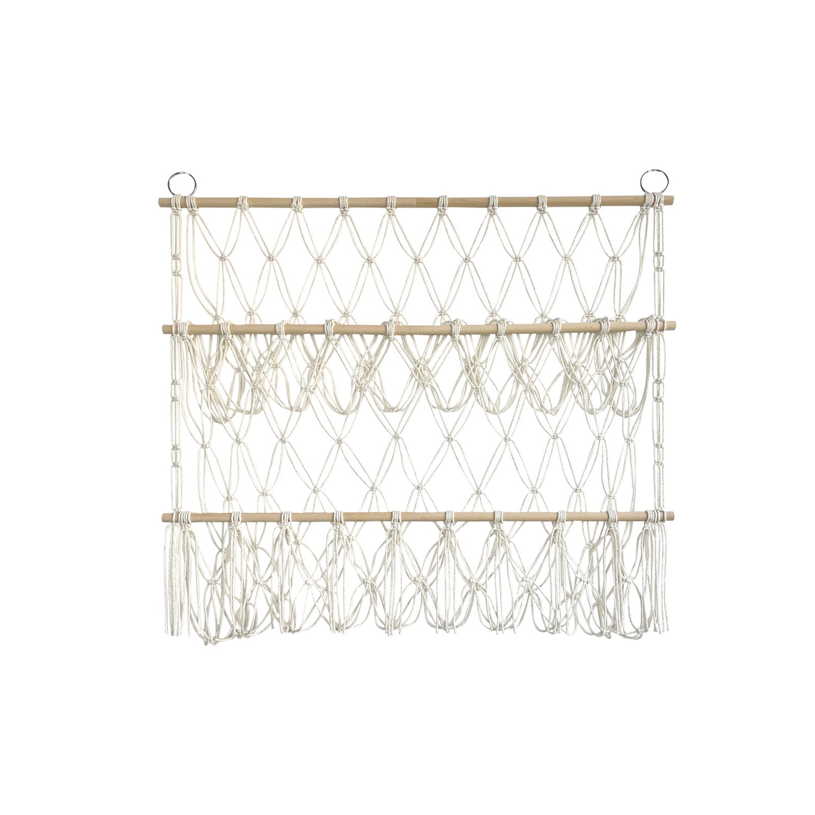 Hamac de rangement pour peluches Garvee, filet en bois, hauteur réglable, grande capacité, pour chambres d'enfants et salles de jeux, 70 x 80 cm, blanc
