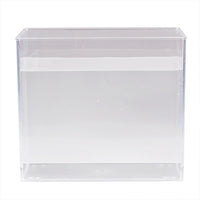 Petit aquarium Garvee avec éclairage, filtre mural, base antidérapante pour salon, vue à 360°, grand écran, matériau PS, kit de démarrage, transparent
