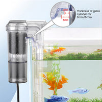 Filtre d'aquarium Garvee USB Mini silencieux avec débit d'eau réglable pour aquariums, 2,5 W, fixation murale