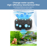 Filtre d'aquarium Garvee USB Mini silencieux avec débit d'eau réglable pour aquariums, 2,5 W, fixation murale