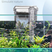 Filtre d'aquarium Garvee USB Mini silencieux avec débit d'eau réglable pour aquariums, 2,5 W, fixation murale