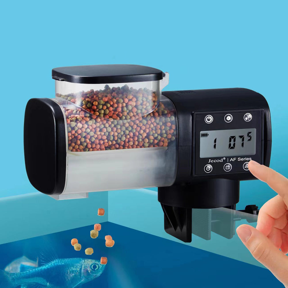Distributeur automatique de nourriture pour poissons GARVEE 5000 ml pour aquarium, double distribution, étanche, blanc
