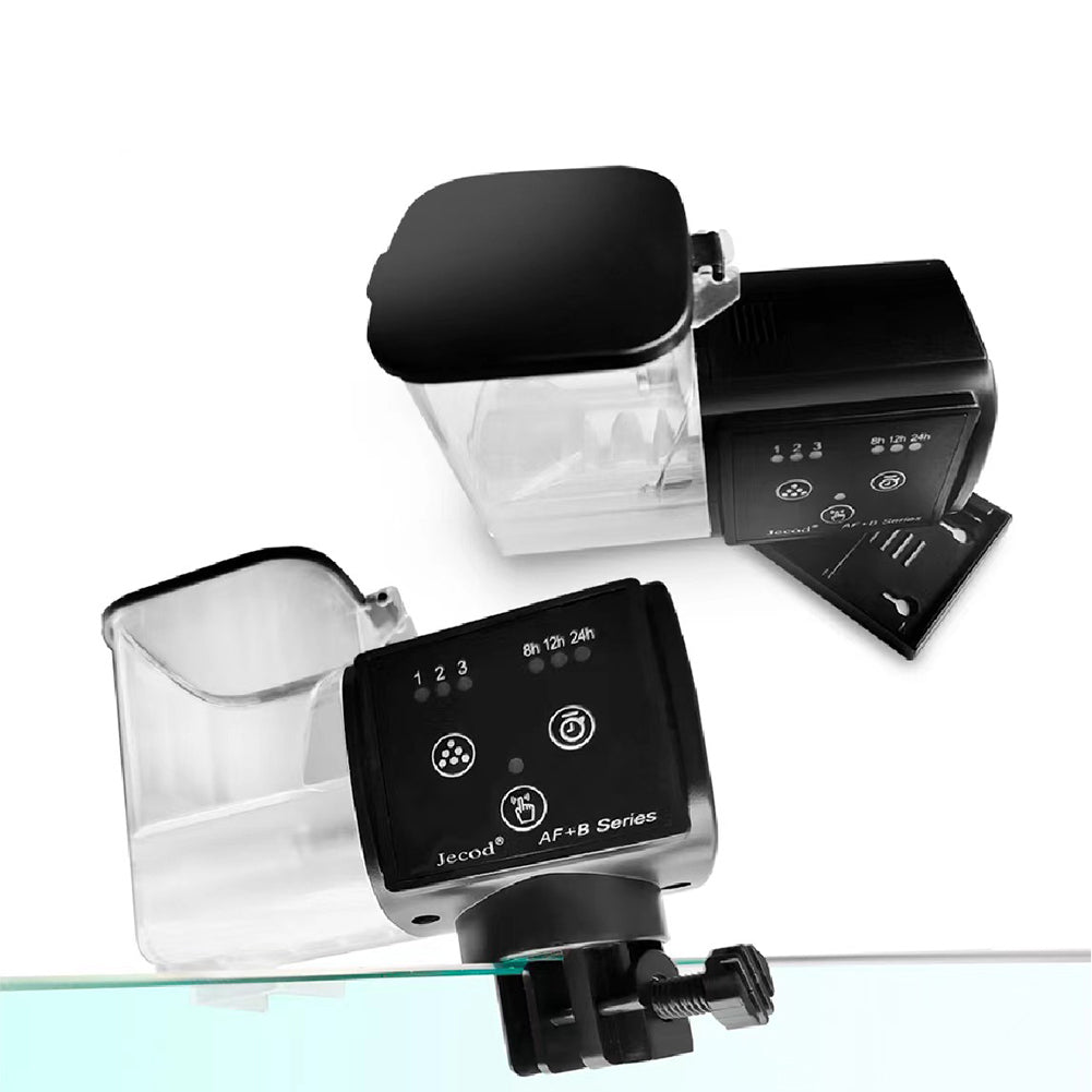 Garvee Distributeur automatique de nourriture pour poissons 5000 ml pour aquarium, double distribution, étanche, blanc