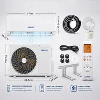 Garvee Climatiseur Split Inverter 18000 BTU, Haute Efficacité et Silencieux, Commande Wi-Fi Intelligente, Blanc