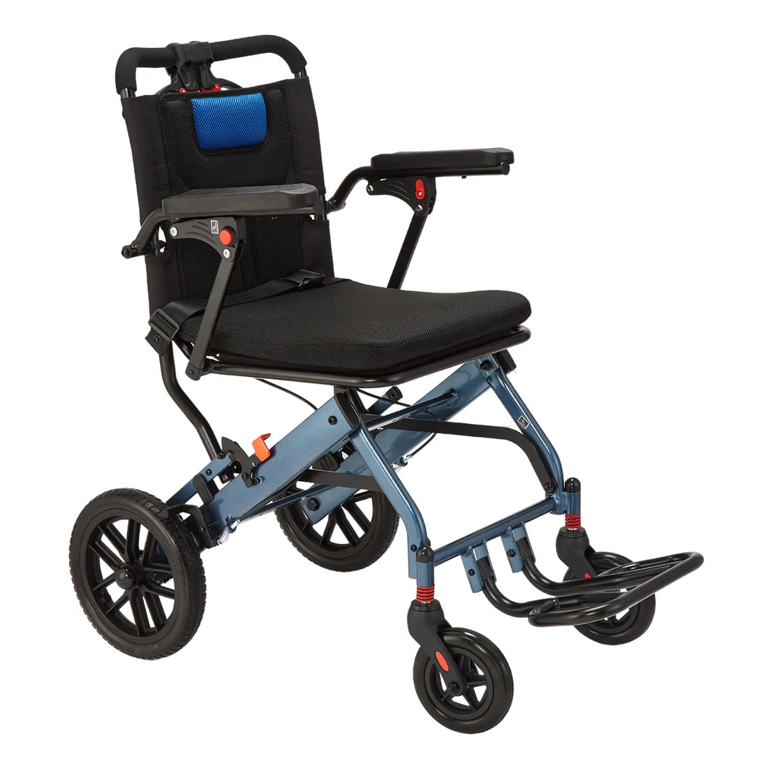 Garvee Fauteuil Roulant Pliant Ultraléger et Portable, Freins à Main, Capacité jusqu'à 100 kg, Compact et Peu Encombrant, pour Seniors et Enfants