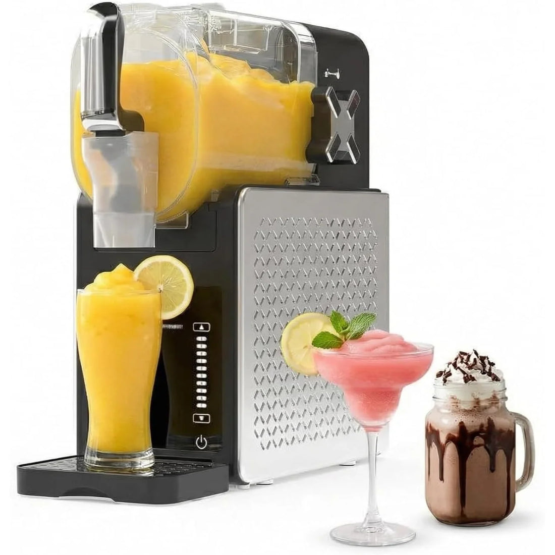 Garvee machine à granita ABS FS-201, norme européenne, matériau robuste, refroidissement efficace, compacte, idéale pour les fêtes et événements