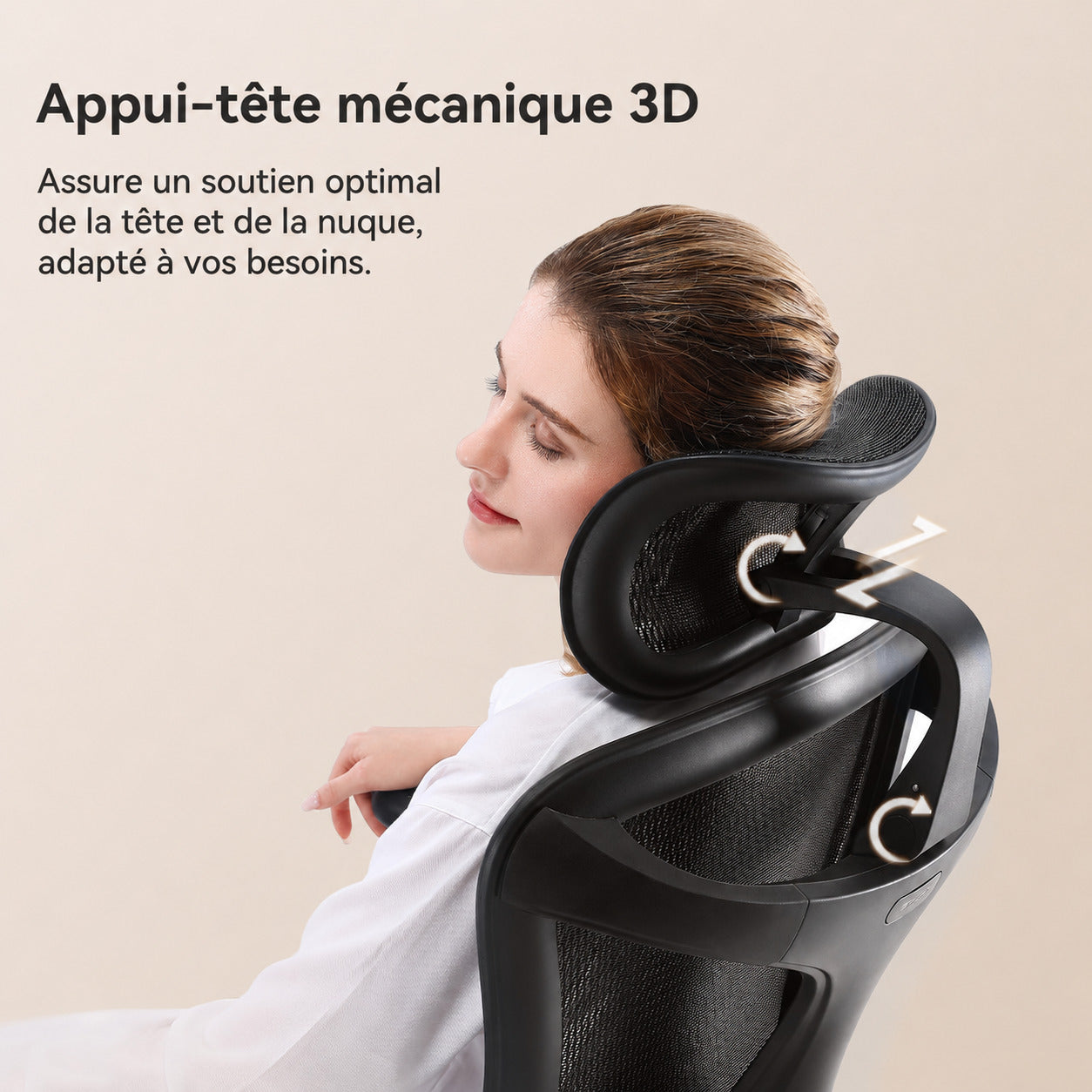 Garvee Chaise de Bureau Ergonomique Big et Tall Avec Support Lombaire Dynamique, Accoudoirs 4D Réglables, Mesh Respirant, Base Aluminium Renforcée