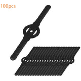Garvee 100 Lames de Rechange en Plastique pour Coupe-Bordures - Robustes et Flexibles - Jardin et Pelouse - Durable - Facile à Monter