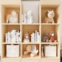 Garvee Étagère enfant 8 compartiments, forme château, grand espace de rangement, protection anti-basculement, bois, 3 niveaux, chambre d'enfant et salle de jeux, blanche