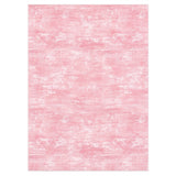 Garvee tapis de salon lavable 120 × 170 cm rose antidérapant sans peluche court poil pour bureau et chambre design moderne - Rose