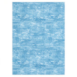Garvee tapis de salon lavable 120 × 170 cm bleu antidérapant confortable pour bureau et chambre - Bleu