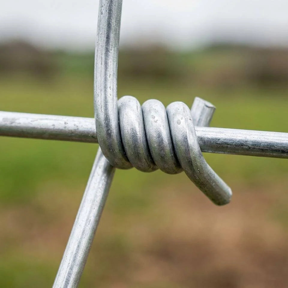 Garvee Grillage Agricole Galvanisé Renforcé 1,2 x 100 m, Clôture pour Chèvres, Porcs et Cerfs, Maille Zinguée pour Protection du Bétail