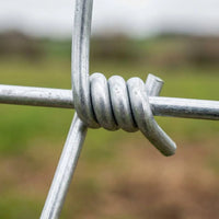 Garvee Grillage Agricole Galvanisé Renforcé 1,2 x 100 m, Clôture pour Chèvres, Porcs et Cerfs, Maille Zinguée pour Protection du Bétail