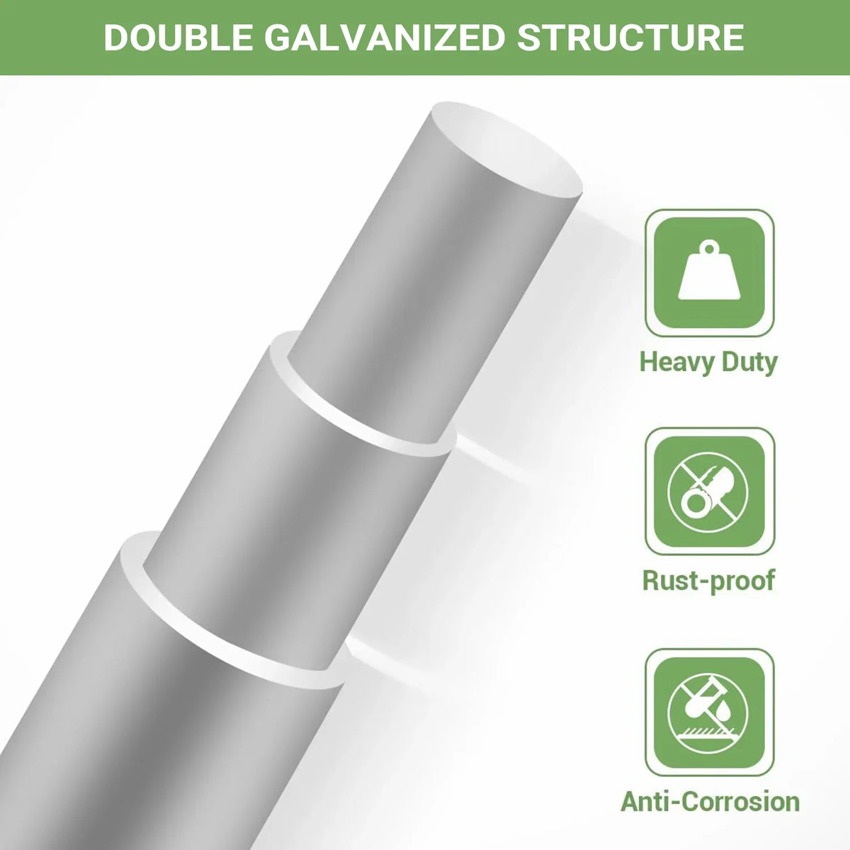 Garvee Grillage Agricole Galvanisé Renforcé 1,2 x 100 m, Clôture pour Chèvres, Porcs et Cerfs, Maille Zinguée pour Protection du Bétail