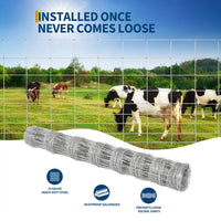 Clôture pour bétail Garvee 1.52 × 100 m en acier galvanisé avec maille soudée renforcée