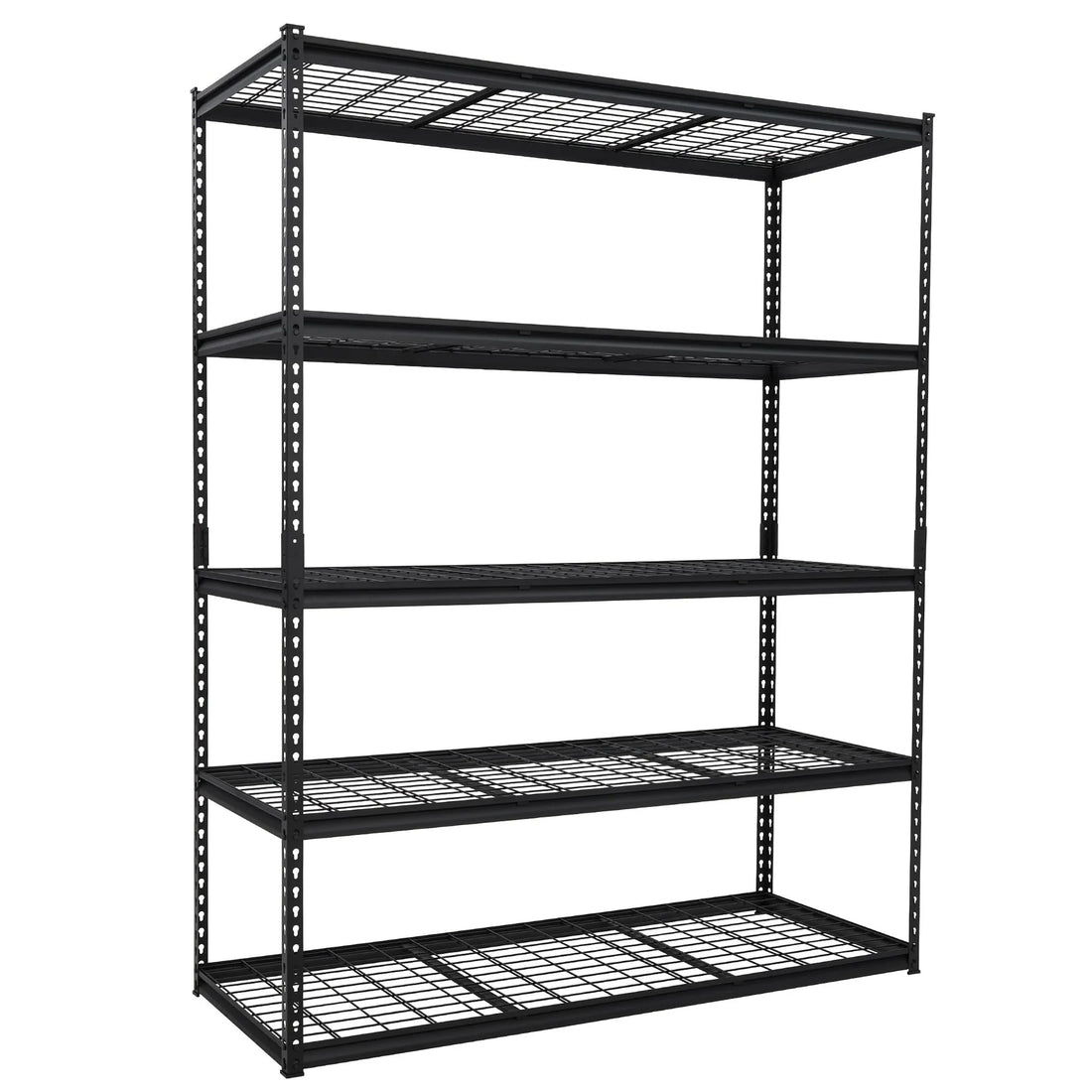 Garvee Rayonnage Métallique Renforcé à 5 Niveaux Réglables en Acier, 152,5 × 61 × 196 cm, pour Garage et Atelier