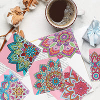 Coffret de 8 marque-pages Garvee pour peinture diamant, motif mandala, acrylique et cuir PU, pratique et élégant, cadeau DIY pour les amoureux des livres