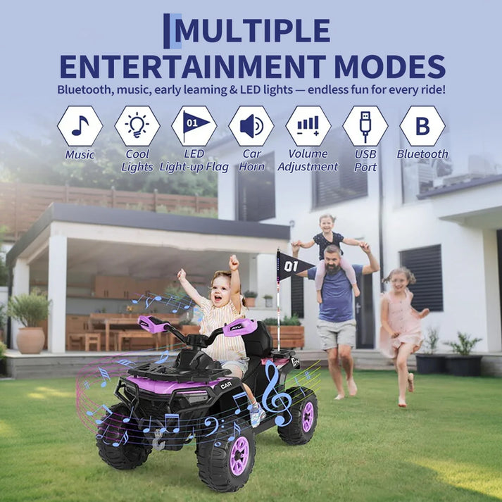 Quad électrique 12V pour enfant tout‑terrain