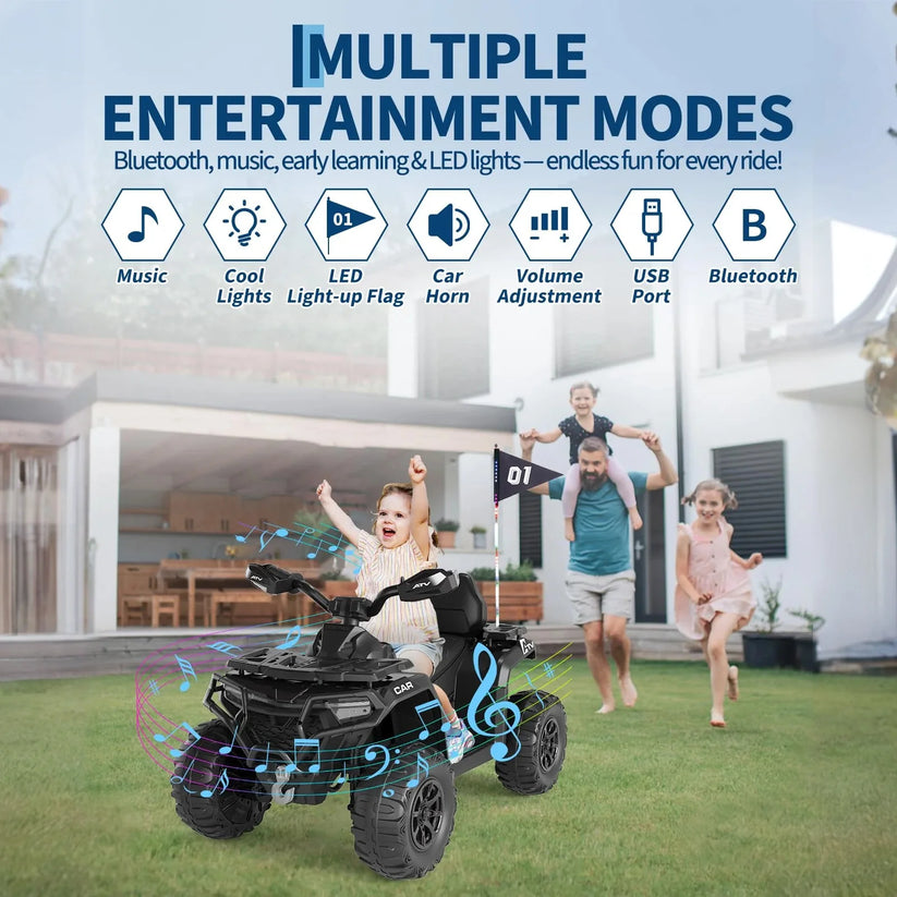 Quad électrique 12V pour enfant tout‑terrain