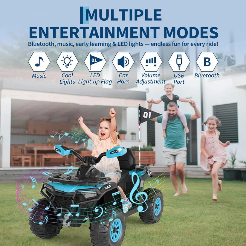 Quad électrique 12V pour enfant tout‑terrain