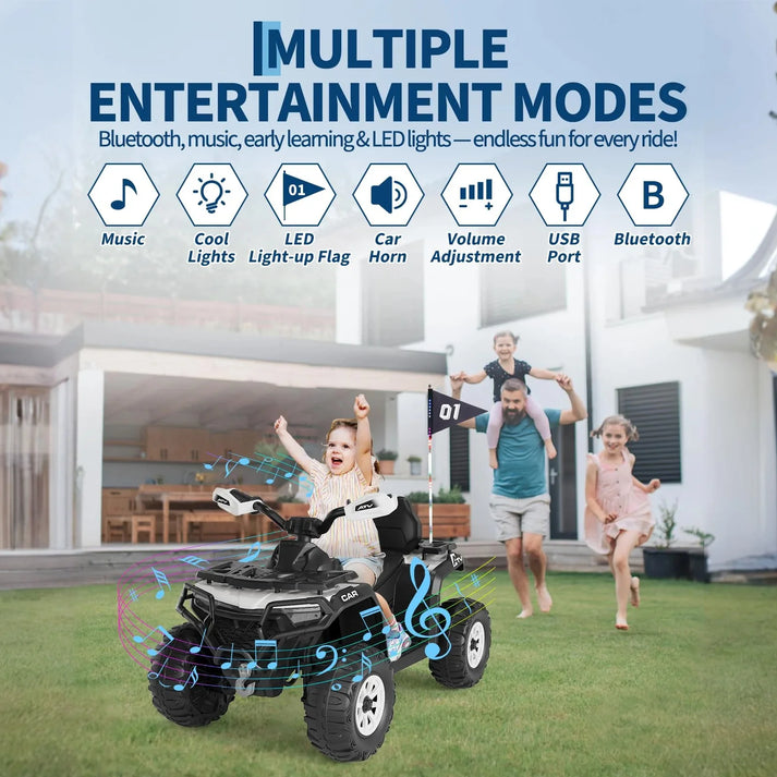 Quad électrique 12V pour enfant tout‑terrain