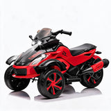 Garvee Tricycle Électrique pour Enfants 12 V, 3 Roues, Démarrage Doux, Éclairage LED et Musique, Plastique Résistant, pour Enfants de 3 à 8 Ans, Rouge - Rouge