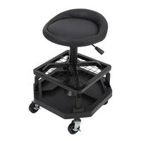 Tabouret roulant d'atelier Garvee pour garage, capacité de charge de 150 kg, confortable, rembourré, avec roulettes, durable, pour mécaniciens et bricoleurs
