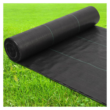 Garvee Toile de Paillage Anti-Mauvaises Herbes 1,98 x 91,44 m, Polypropylène Résistant, Géotextile pour Jardin et Aménagement Paysager, Noir
