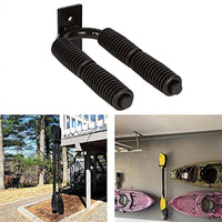 Support mural en aluminium pour pagaie de kayak Garvee Sport, compatible avec canoë, SUP et autres embarcations. Installation facile et stable dans un garage. Gain de place.