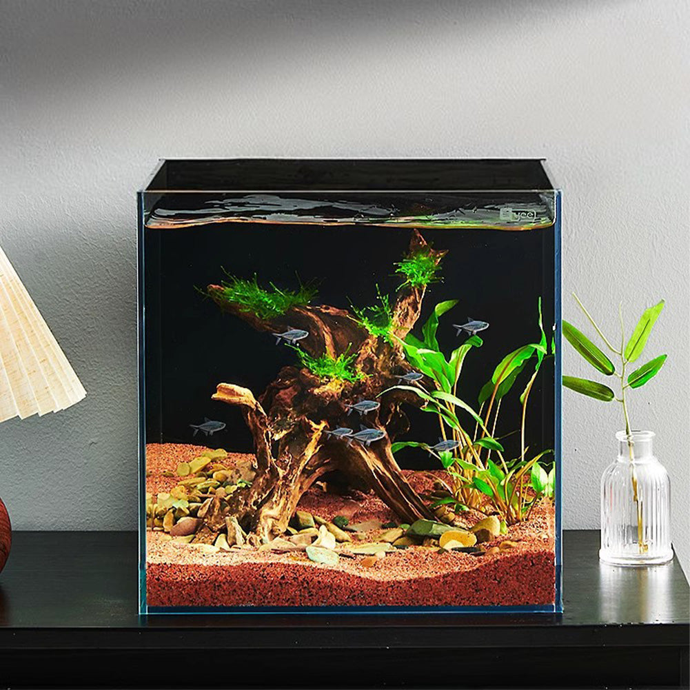 Fond d'aquarium statique Garvee, panneau arrière en film pour aquarium, fond noir pour aquariums, texture mate, découpes précises
