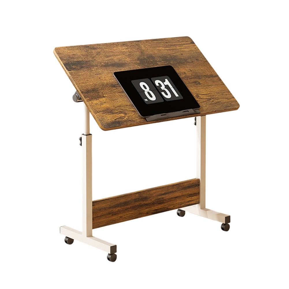 Bureau assis-debout compact Garvee, réglable en hauteur, pliable et mobile grâce à ses roulettes, idéal pour le bureau à domicile et les petits espaces. Stable et peu encombrant. Couleur : noir.