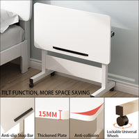 Bureau assis-debout compact Garvee, réglable en hauteur, pliable et mobile grâce à ses roulettes, idéal pour le bureau à domicile et les petits espaces. Stable et peu encombrant. Couleur : noir.