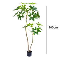 Arbre parasol artificiel Garvee, 1,6 m, en PVC, forme ajustable, symbole Feng Shui, pour la maison, le bureau, le salon ou le balcon, vert