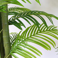 Palmier artificiel Garvee de 1,5 m, tropical réaliste, pot en ciment stable, décoration intérieure/extérieure pour salon ou bureau, vert