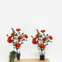 Ensemble de 2 pivoines artificielles Garvee, réalistes, faciles d'entretien, en plastique et soie, vertes, 70 cm, décoration pour la maison et le bureau