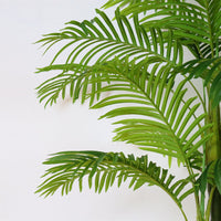 Palmier artificiel Garvee de 1,5 m, tropical réaliste, pot en ciment stable, décoration intérieure/extérieure pour salon ou bureau, vert