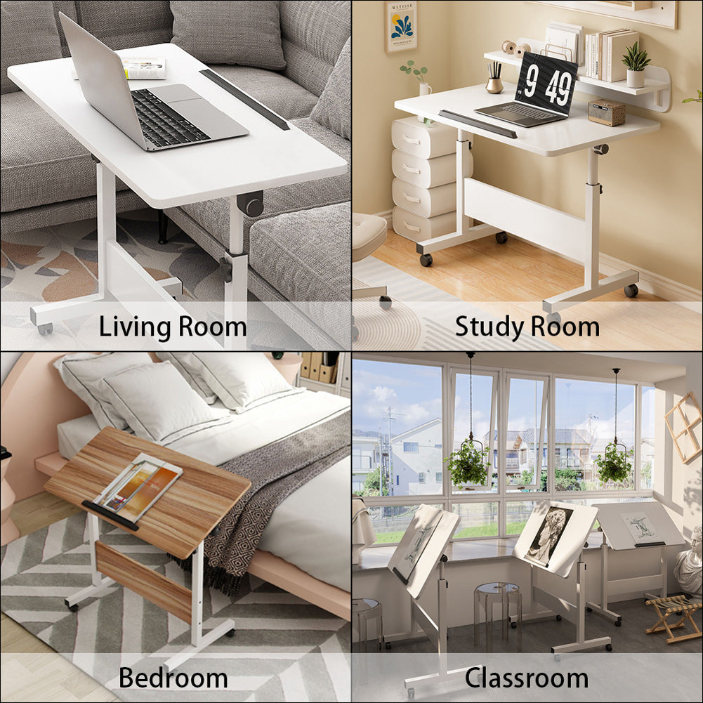 Bureau assis-debout compact Garvee, réglable en hauteur, pliable et mobile grâce à ses roulettes, idéal pour le bureau à domicile et les petits espaces. Stable et peu encombrant. Couleur : noir.