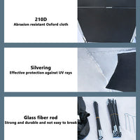 Abri à vélos Garvee pour 3 à 4 vélos, 200 x 150 x 170 cm, tissu Oxford 210D, imperméable, gris
